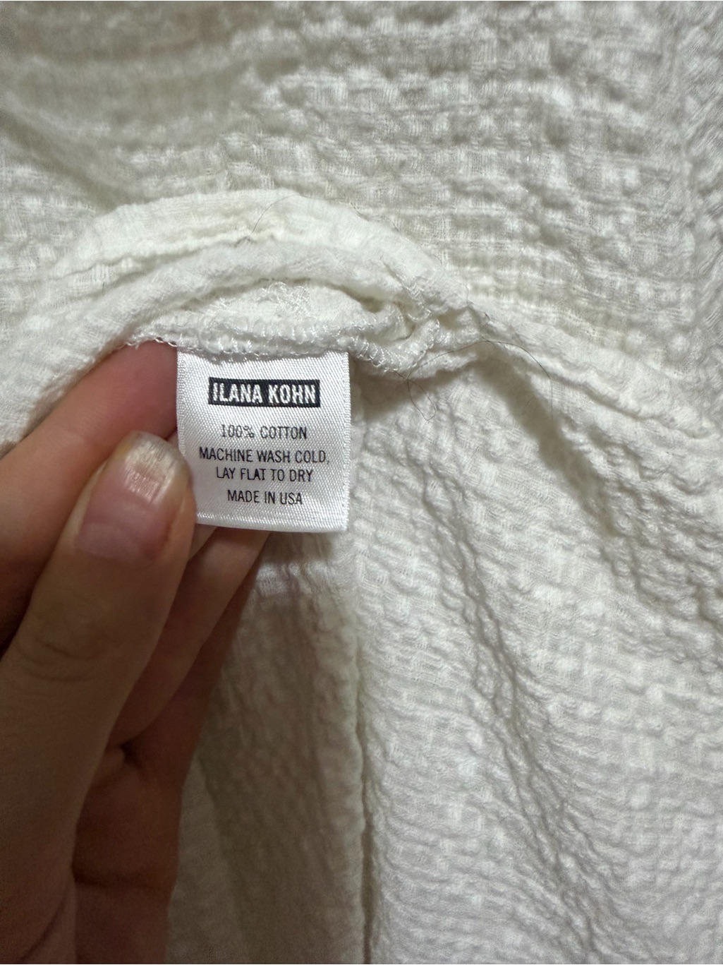 Ilana Kohn Hugo Dress Xl White Cotton Gauze Oversized Shirt Dress — image 4 of 4